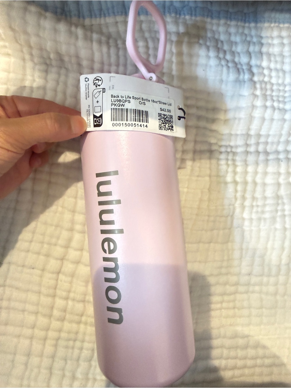 Lululemon Back to Life Sport Bottle 18oz Straw Lid Pink NWT